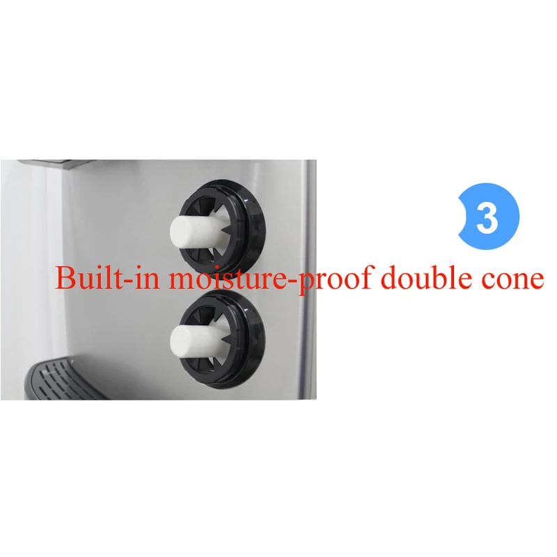 Commercial Multi-type Desktop Type Stainless Steel 3 Flavors Soft Serve Ice Cream Machine