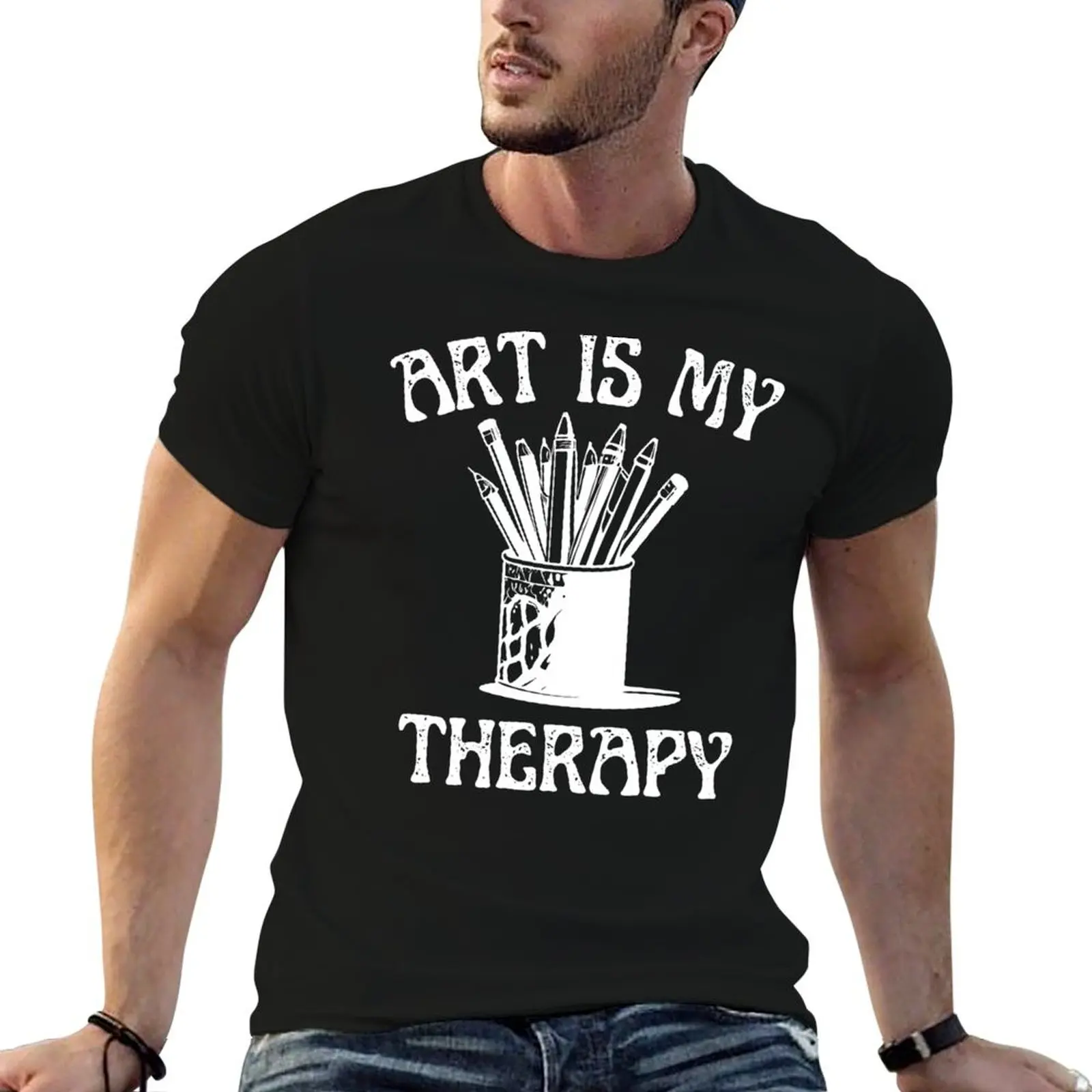 

Art is my Therapy T-Shirt oversize t-shirts man affliction shirts mens white t shirts