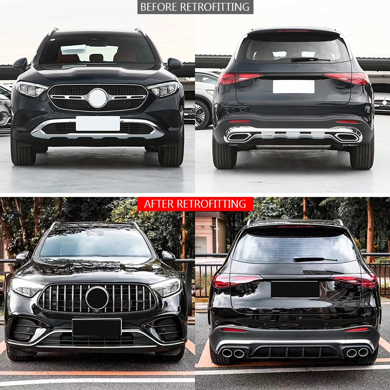 Classic Car Restomod Body Kits2023-2026 GLC X254 Car Modification Upgrade 63 Surround Front Bumper And Bumper Body Kit For