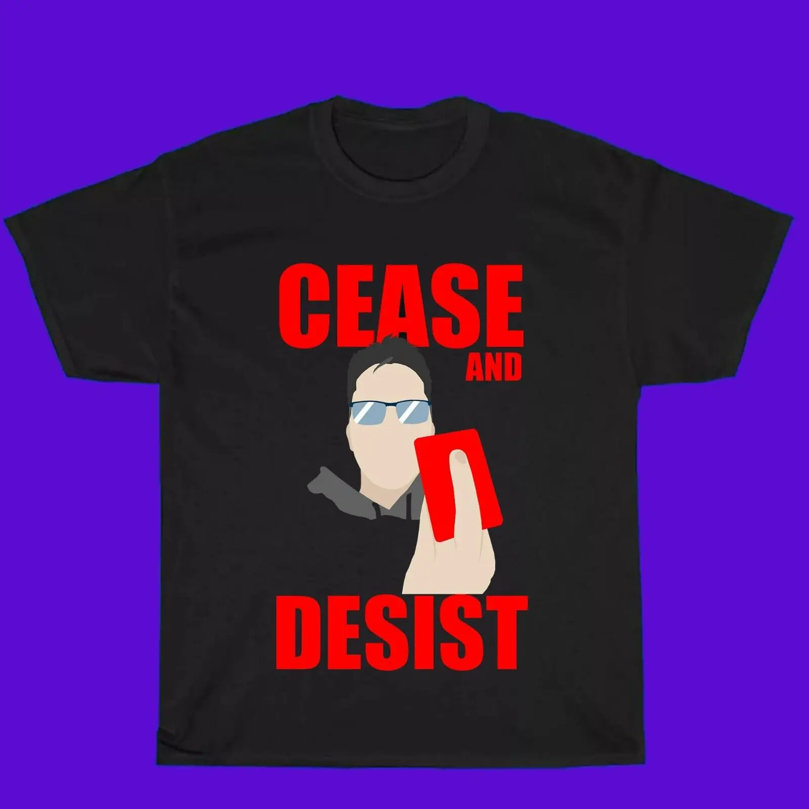 NWT 647929-Cease and Desist retro art graphic  T-Shirt Size S-5XL