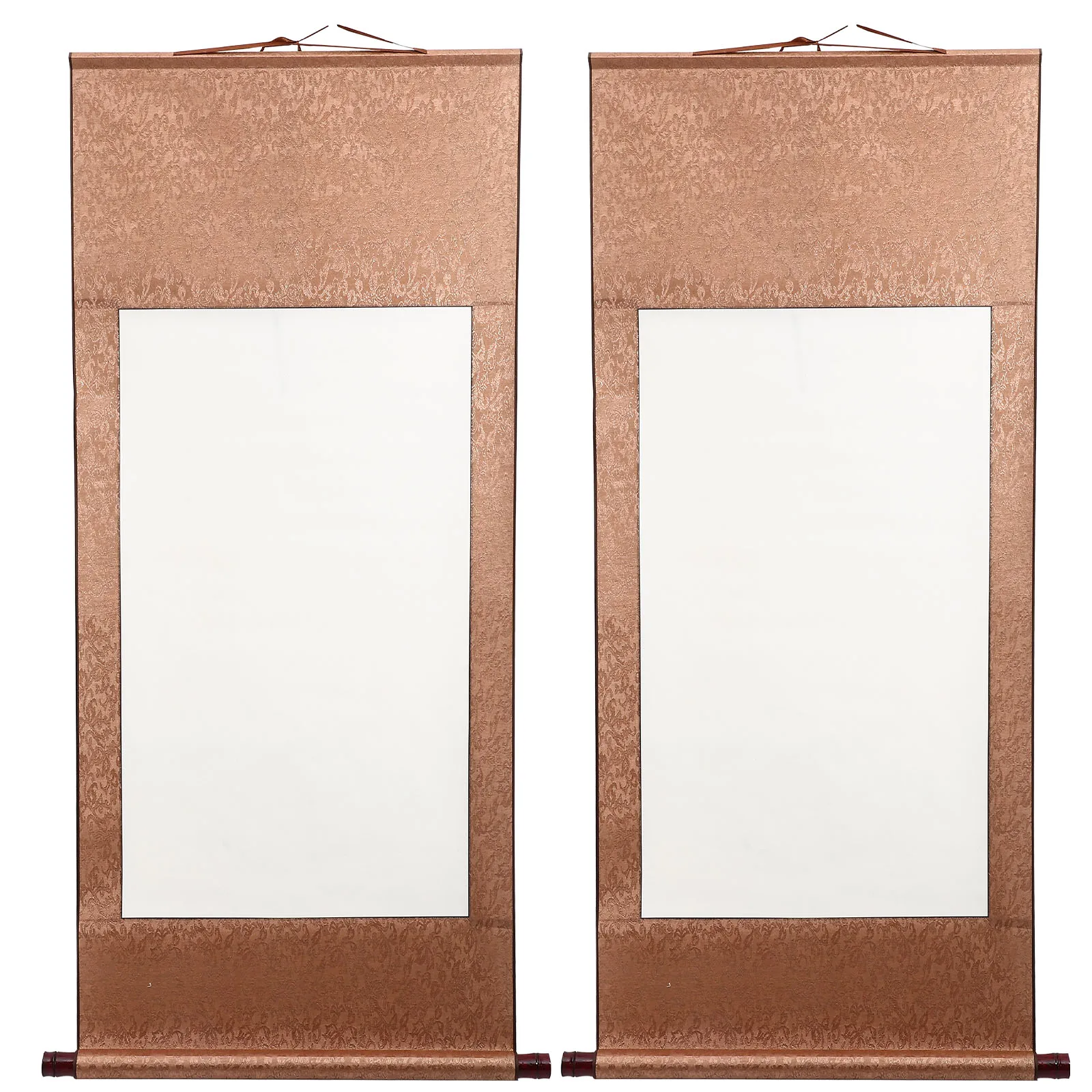 قطعتان من ورق التمرير المعلق الفارغ للخط الصيني، ورق كتابة اللوحة المحمول، حرفة تزيين جدران المكتب المنزلي #5