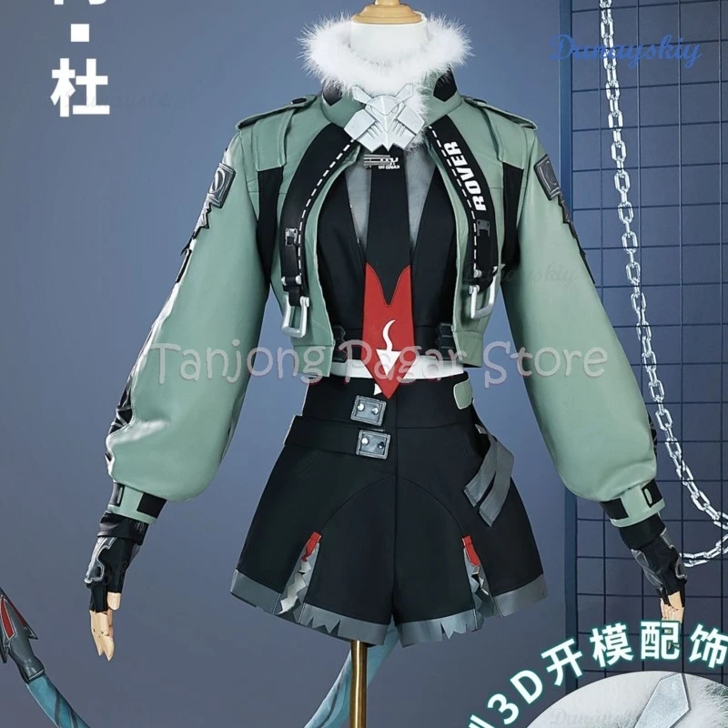 Costume de cosplay Zenless Zone ontariGasoline Doe pour femme, ensemble de perruques, jeu d'oreille de queue, uniforme de fête Anime, jeu de rôle d'Halloween, vêtements sexy