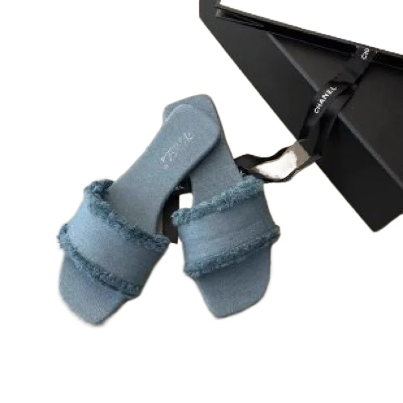 

Casual Flip Flops Summer Indoor Women Slides Shoes Women's Slippers Solid Color Open-toe Set Foot Vacation Beach Flat Sandals