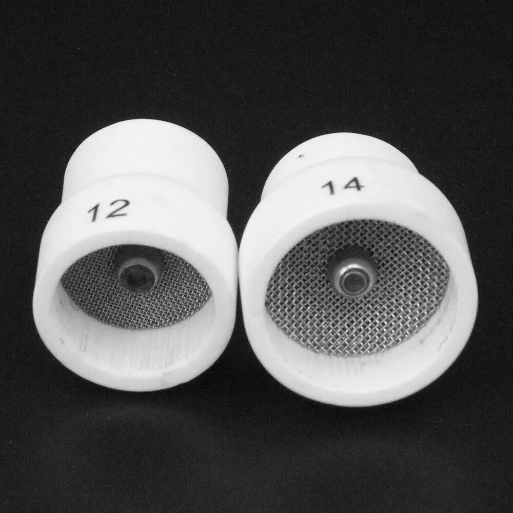 TIG Welding Torch Ceramic Nozzle Covers 2 Pieces Compatible with WP9/17/18/20/25/26 Welding Torches for Heat Protection