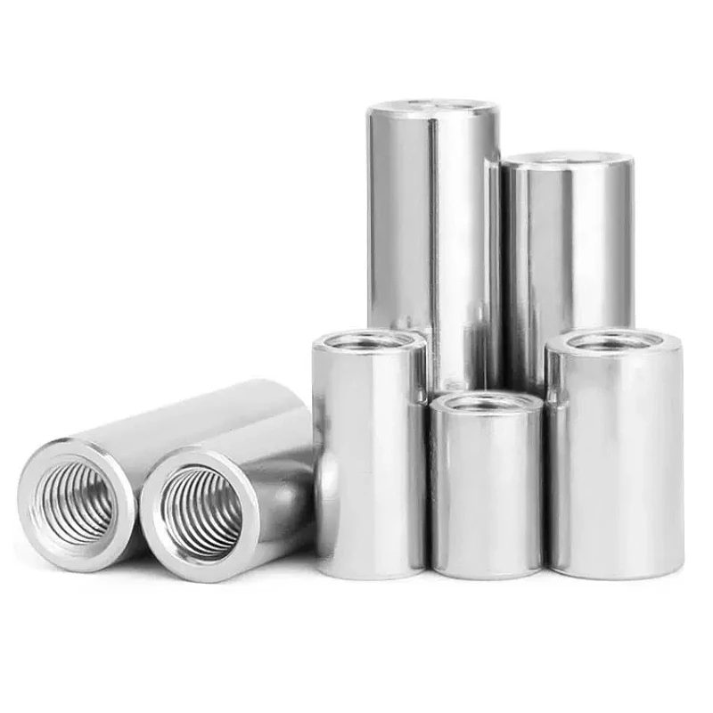 M10 M12 M14 M16 M20 304 Stainless Steel Extend Long Lengthen Round Coupling Nut Sleeve Tubular Nuts Joint Sleeve Nuts image 6