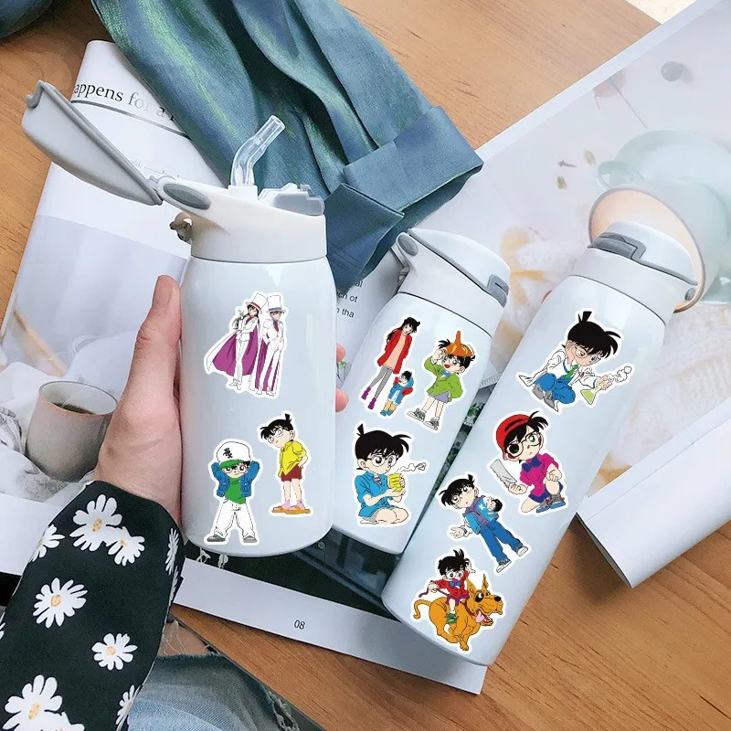 50pcs Conan Cute Cartoon Graffiti Sticker Luggage Computer Skateboard Guitar Water Bottle Waterproof Decorative Stickers Kid Toy