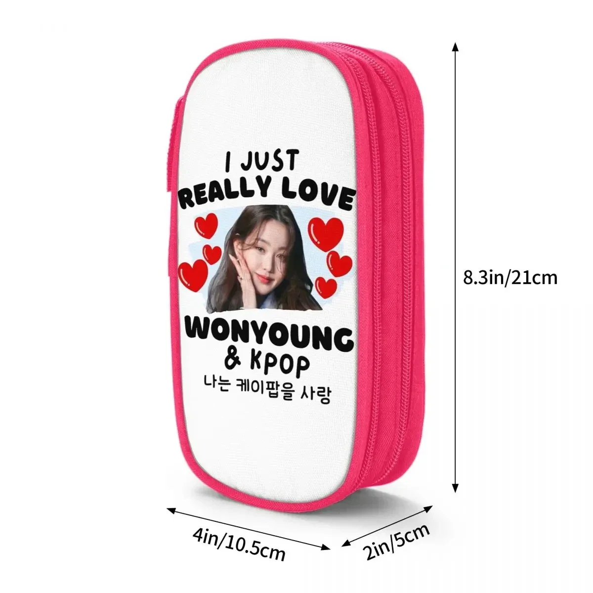 Classic Wonyoung Korea Singer Pencil Case dive ive Pencil Pouch Pen Holder for Girl Boy Big Capacity Bag School Gift Stationery