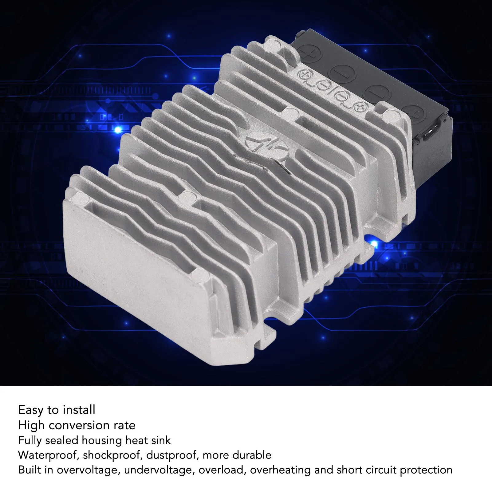 

Понижающий трансформатор 48 В до 24 В, преобразователь постоянного тока в постоянный, редуктор напряжения, водонепроницаемый источник питания «сделай сам», 1440 Вт, 60 А