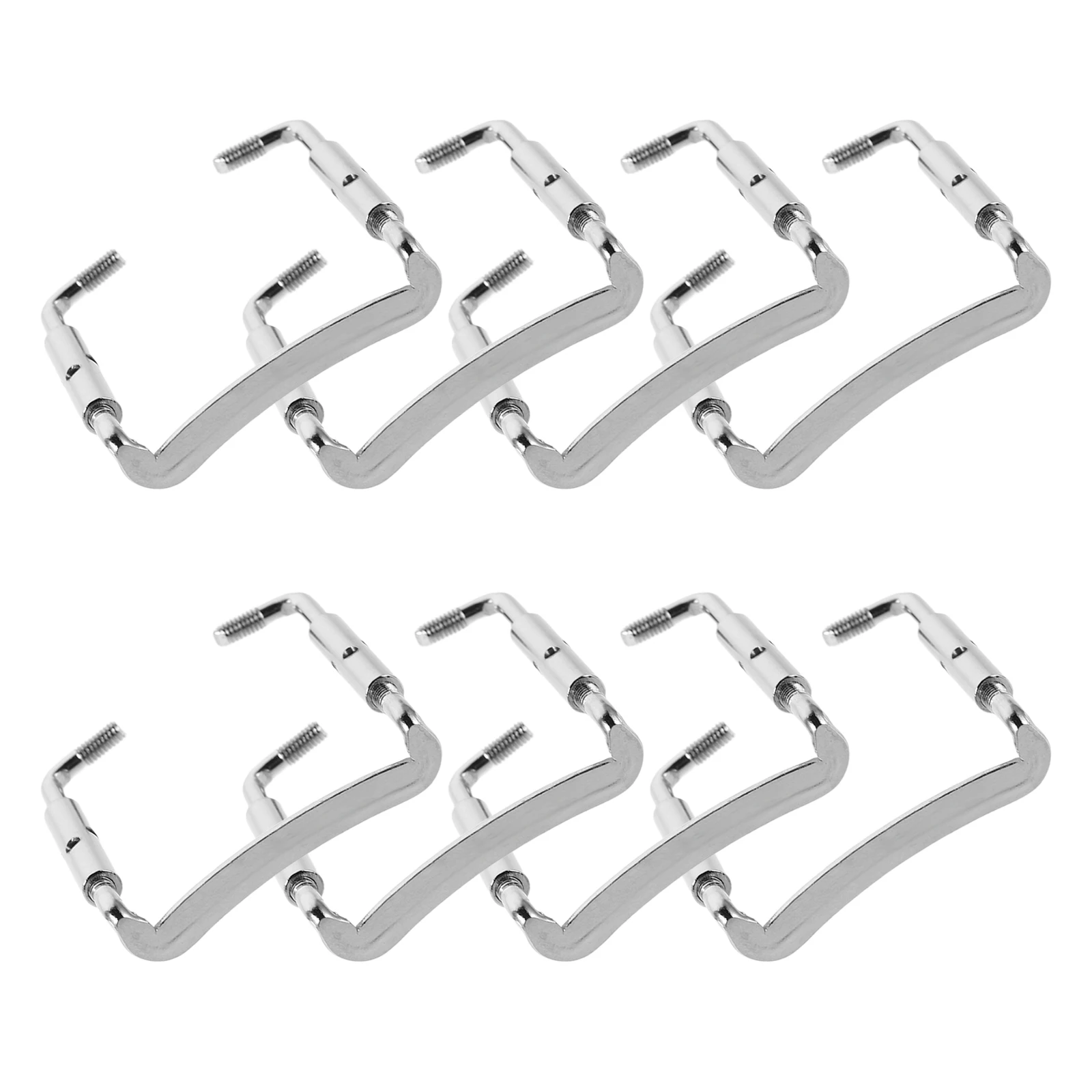 

8 PCS Violin Accessories Replacement Screws Silver Instrument Repair Group Small Chin Rest Attachment Metal Parts for