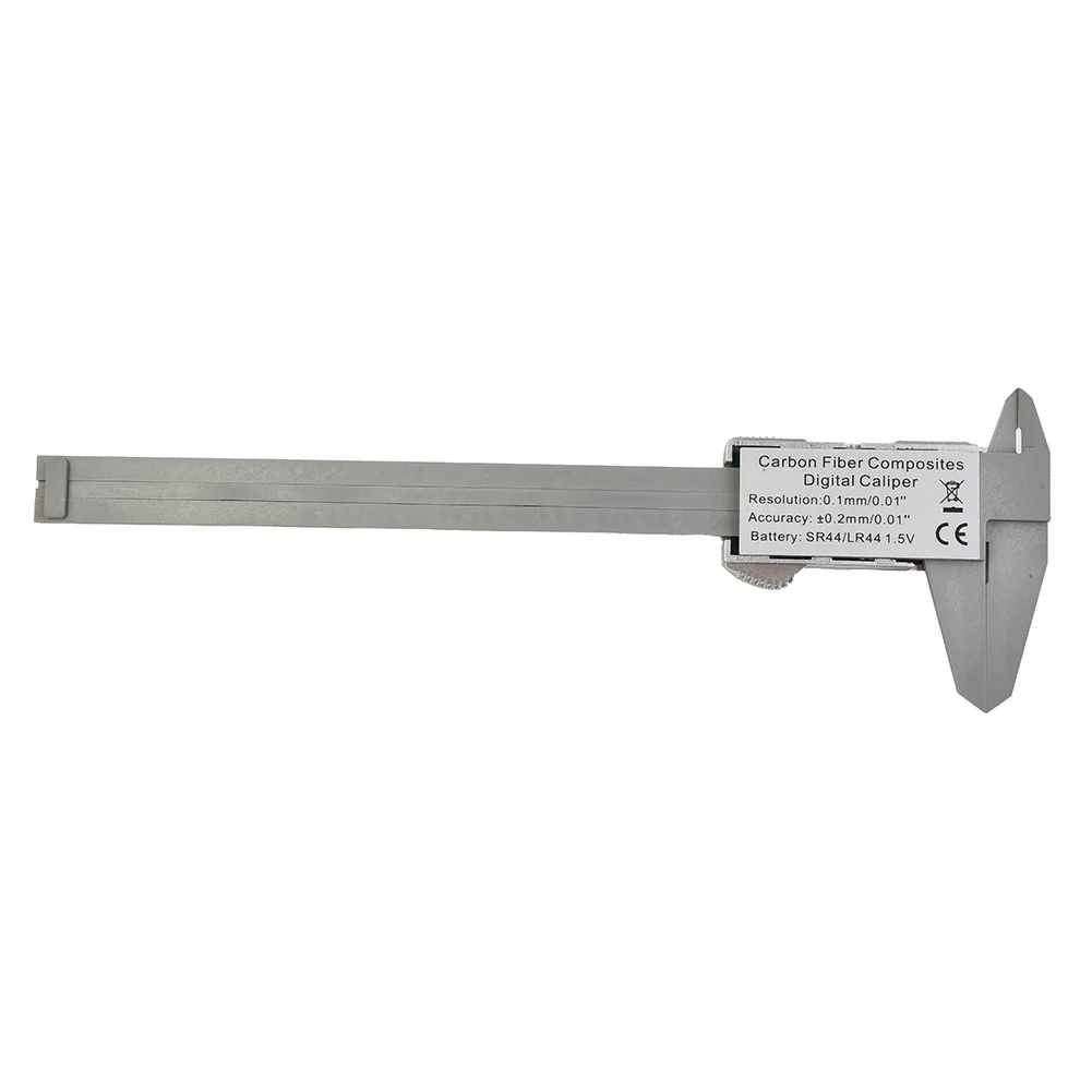 150mm/6inch LCD Digital Electronic Carbon Fiber Vernier Caliper Gauge Micrometer 84g Digital Electronic Caliper Ruler