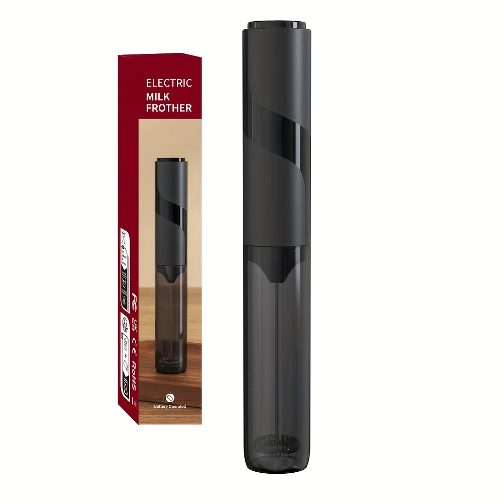 Portable electric milk foam maker, one-click to make smooth milk foam, coffee companion, no disassembly for cleaning