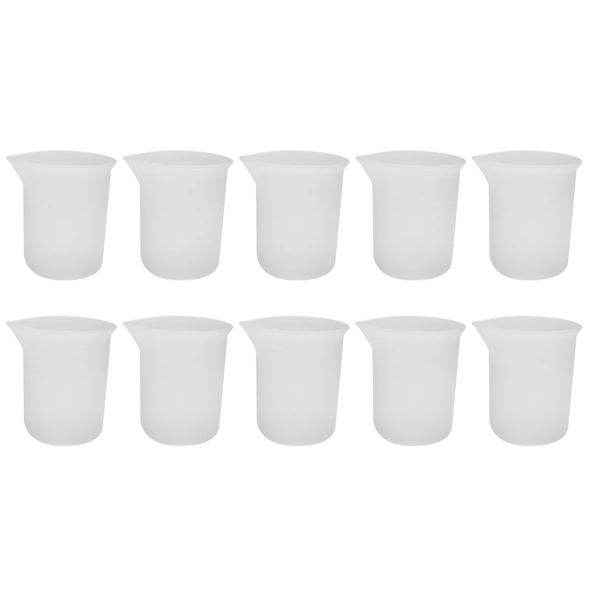 10Pcs Silicone Measuring Cups 100 Ml Silicone Cups Non Stick Mixing Cups DIY Glue Tools Cup For Handmade Craft