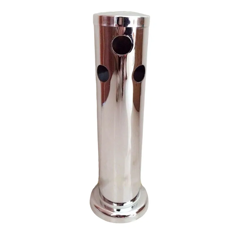 3'' Three Holes Stainless Steel  Beer Column, Beer Tower in Bar Productor ,Beer Tower Draft Beer Dispenser