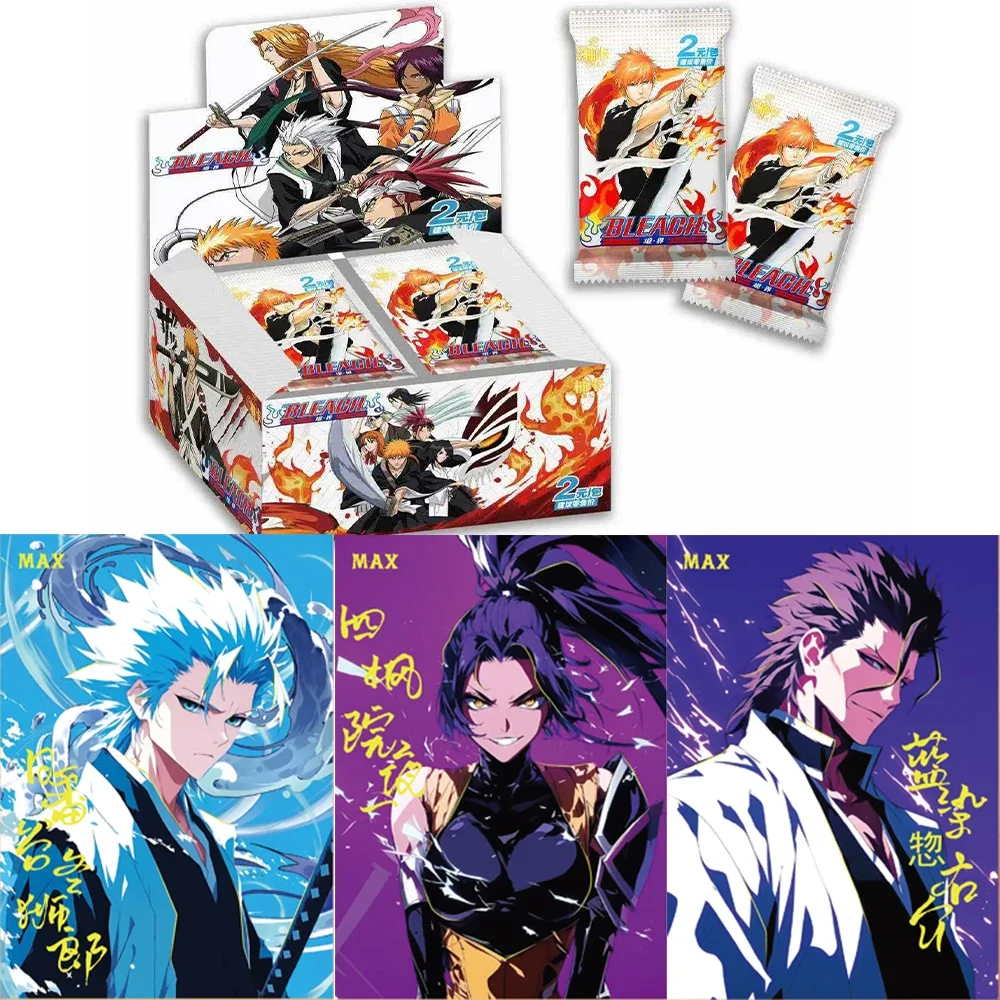 New YOUKA BLEACH Deluxe Edition Collectible Cards Ichigo Kurosaki Rukia Kuchiki Toshiro Hitsugaya Thickened Anime Merch Cards