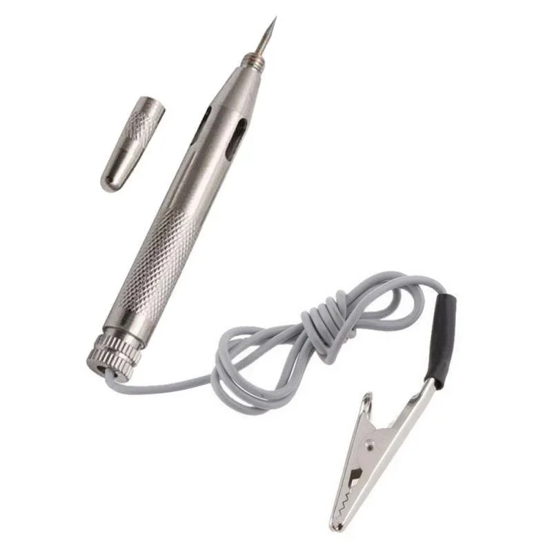 عملي جديد اقلام الاختبار سيارة الدائرة فيوز الكهربائية اختبار جهاز قياس الجهد الكهربائي 6 فولت/12 فولت/24 فولت التحقيق القلم قلم رصاص اختبار كاشف الضوء التحقيق