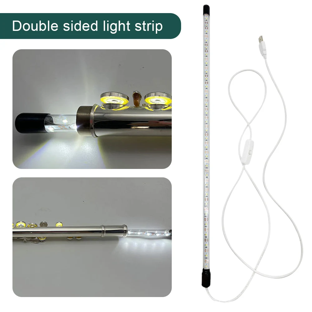 الساكسفون الناي LED تسرب ضوء ساكس إصلاح الضوء مع USB التوصيل والتبديل تستر مصباح متعدد الوظائف لمزامير الساكسفون الكلارينيت