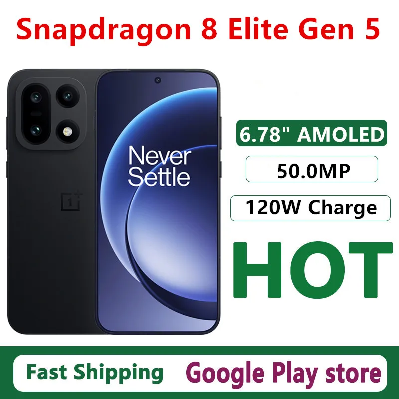 هاتف محمول Oneplus 15 أصلي مقاس 6.78 بوصة AMOLED كاميرا 50.0 ميجابكسل 120 وات شحن 50.0 ميجابكسل IP69 مقاوم للماء سنابدراجون 8 Elite Gen 5 OTA #1