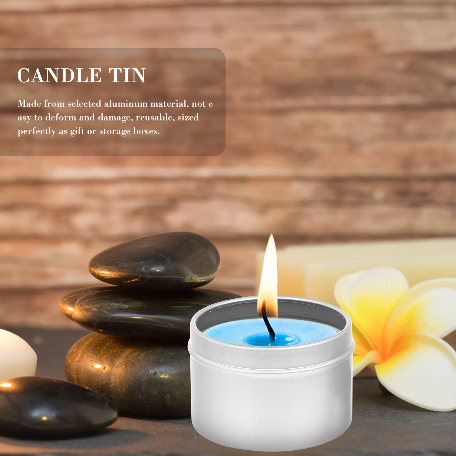 

6pcs Aluminium Tin Jars Refillable Round Leakproof Metal Containers For Diy Cosmetics Lip Balm Tea Storage Lightweight