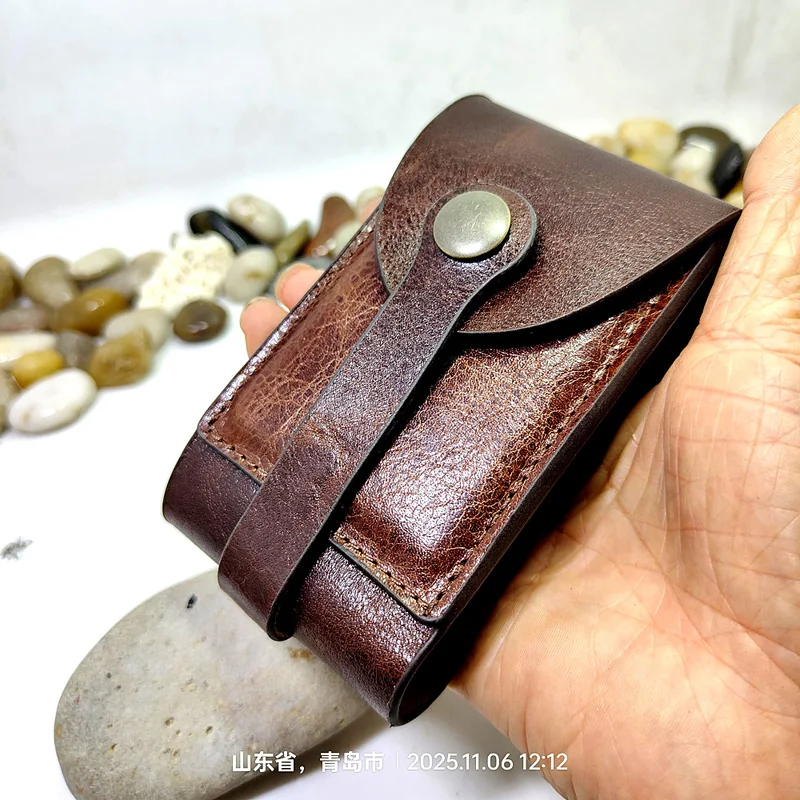 

Многофункциональная сумка для ключей Blongk для дома, кожаный чехол для ключей большой вместимости, органайзер для ключей на шнурке, держатель для карт для мужчин и женщин, 1871KL