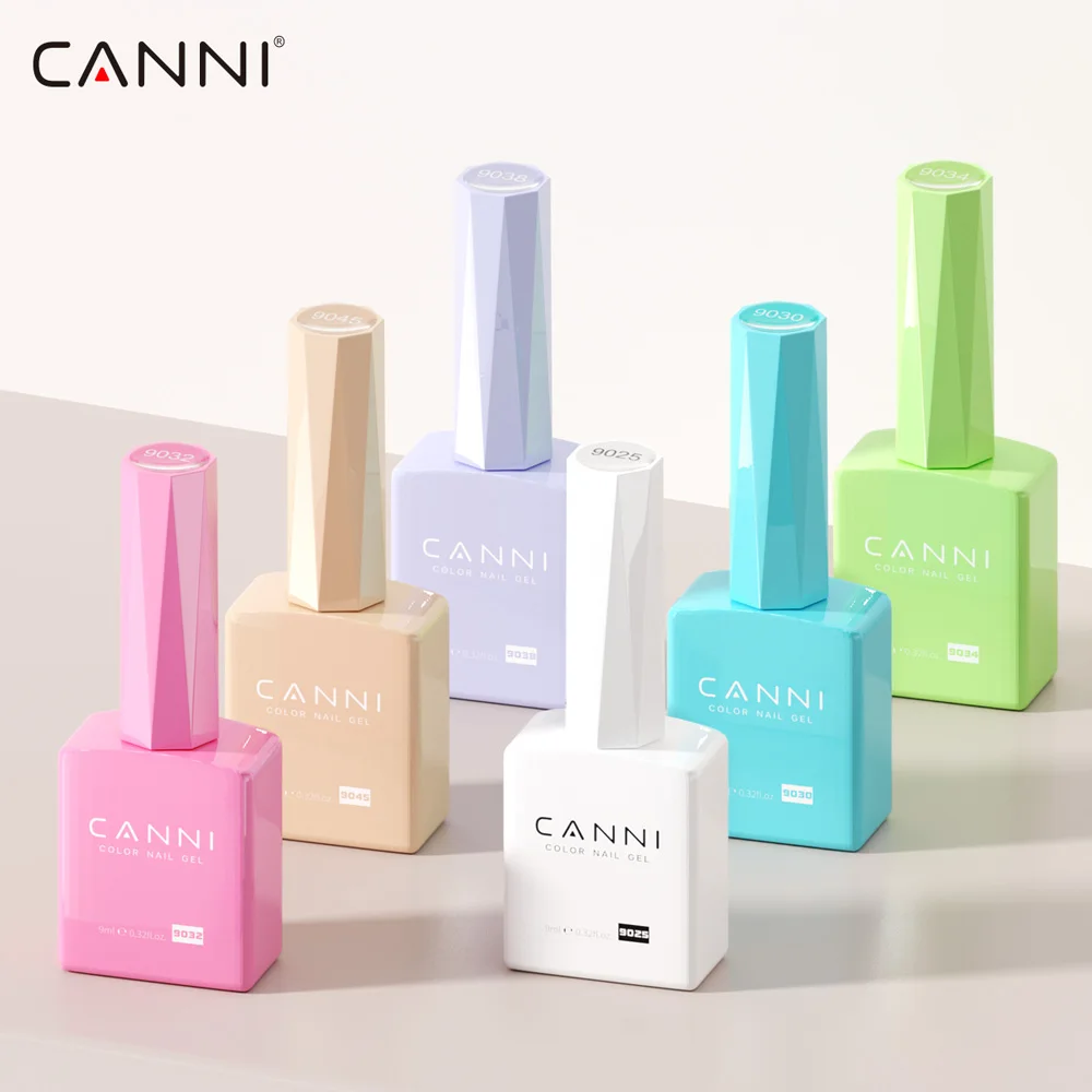 CANNI Jelly Pink Color Nail Gel Polish Hema Free Pastel Varnish Semi Permanent Venalisa French Nail Gel Tempered Nowipe Top Coat