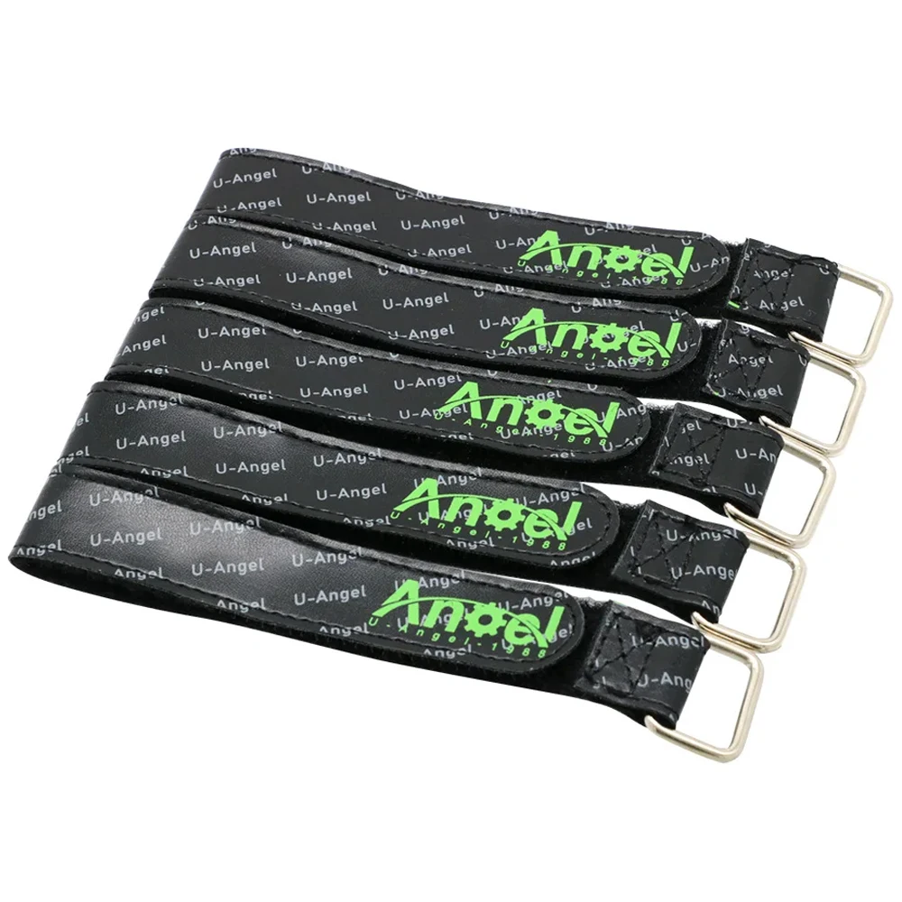 5pcs/lot Uangel Magic Sticker Tape Nylon Lipo Battery Strap Belt Reusable Cable Tie Wrap For RC Battery FPV Drone Quadcopter Car