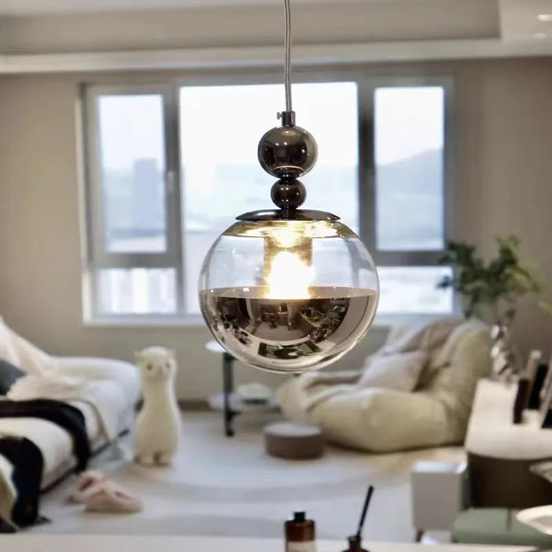 Modern LED Pendant LIght Nordic Spiral Ball Hoist Pendant Lamp Hanging Lamp for Bedroom/Kitchen/Dinning Room Art Decor Lighting