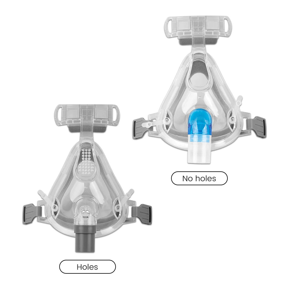 Maschera integrale CPAP con cinghie da 4 pezzi per copricapo CPAP, respiratore con cinturino regolabile per cuscino da viaggio antirussamento