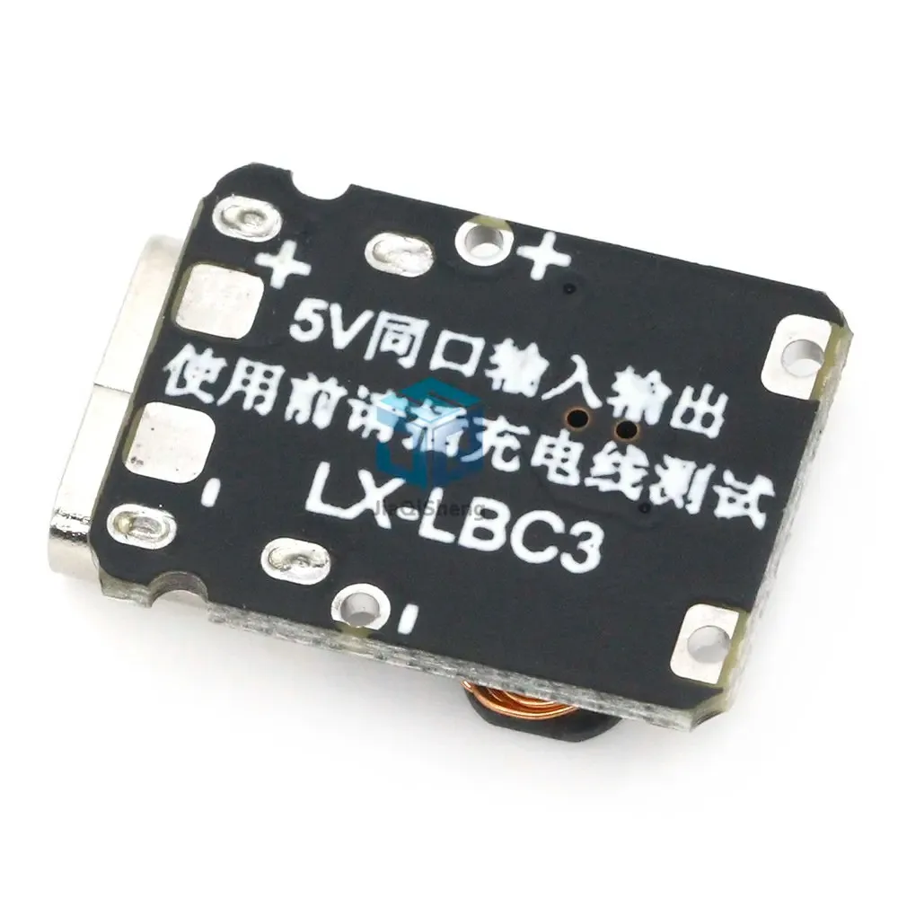 Mini lithium battery charging module with 5V output boost 18650 type-C with protection