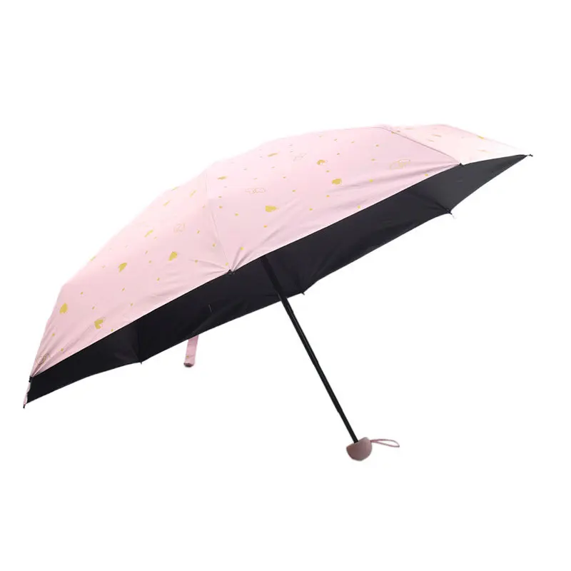 Compact and portable s, suitable for both rain and sunshine, student girl sun umbrella