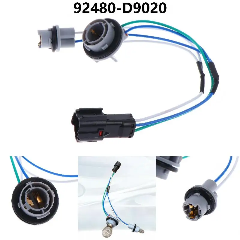 Auto Tail Light Lamp Socket Wire 92480-D9020 Plug Harness Seamless Replacement Simple Install