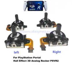 For PS Portal Grip Hall Effect 3D Analog Joystick PSVR2 PlayStatio PS5VR2 Anti-Drift Plug & Play