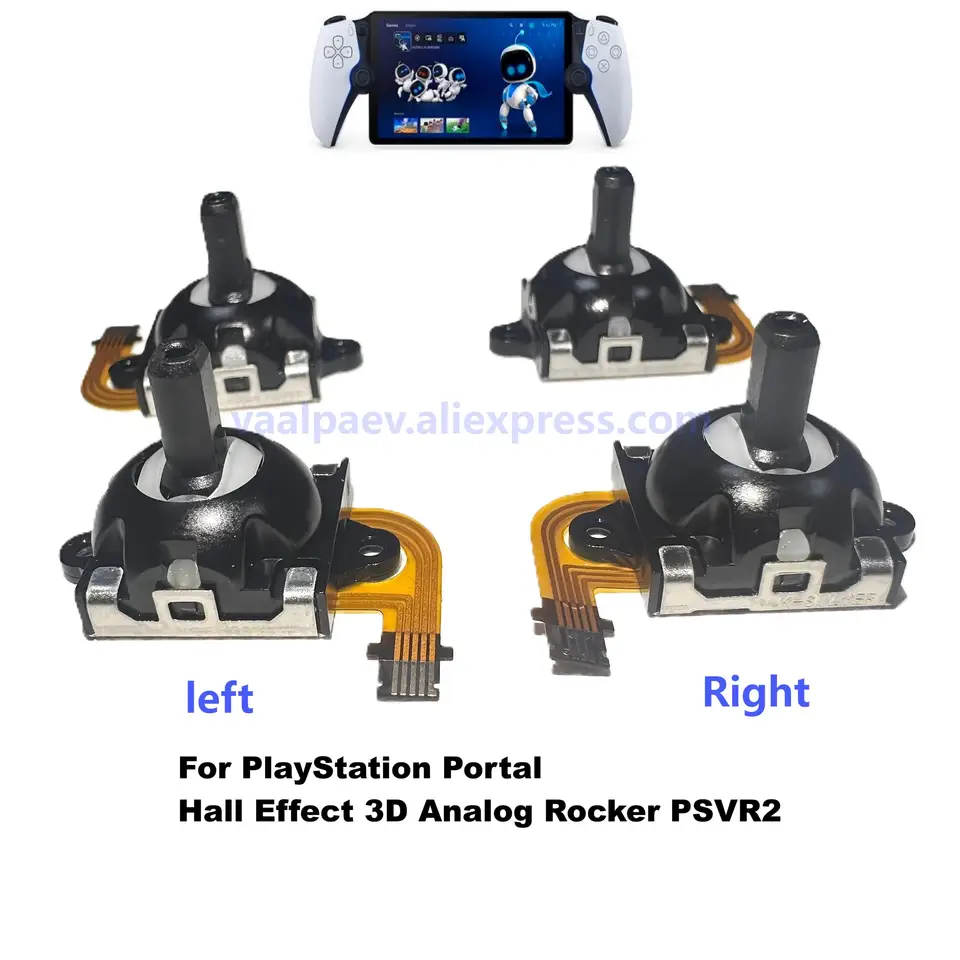 For PS Portal Grip Hall Effect 3D Analog Joystick Anti-Drift Plug