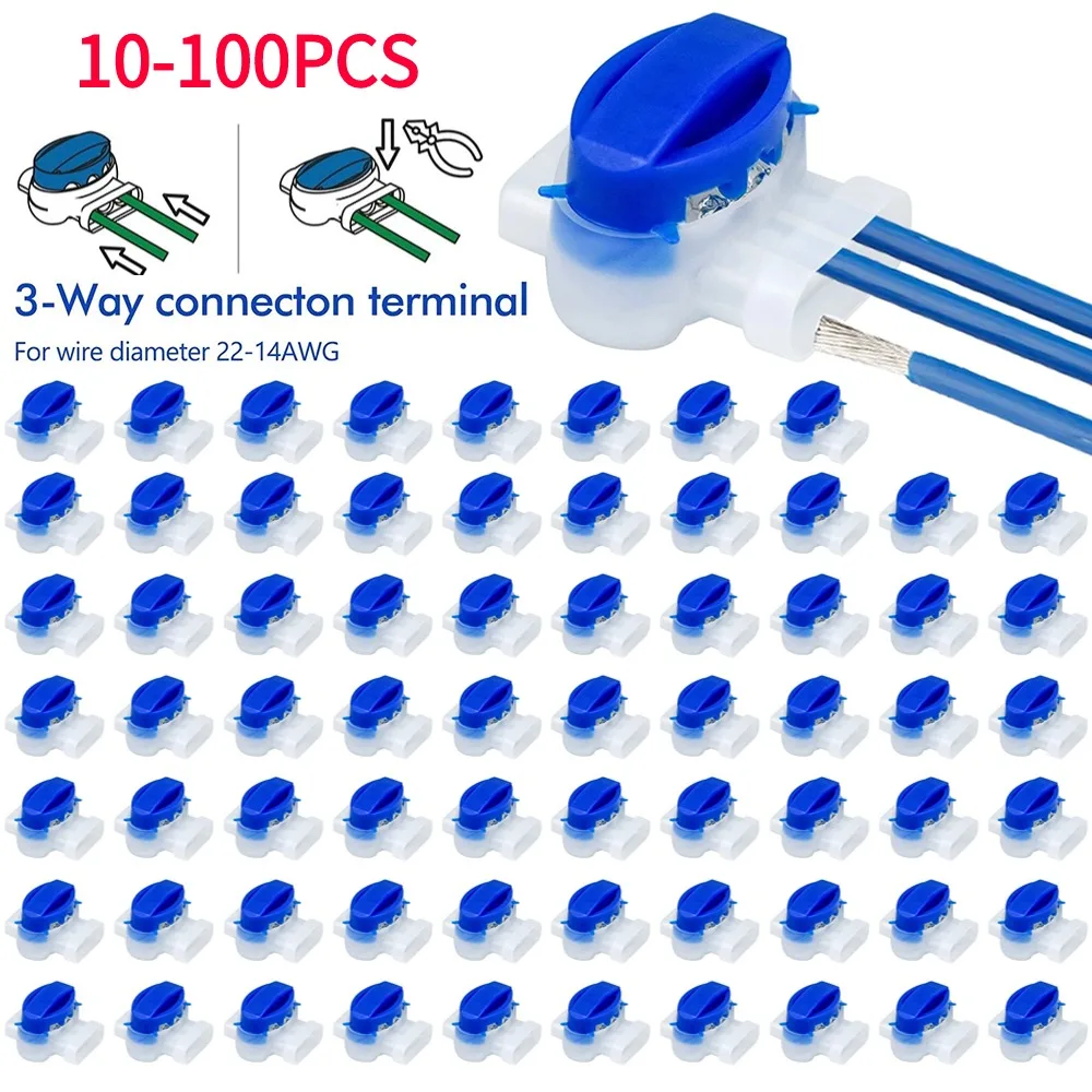 10-100pcs Robotic Lawnmower Cable Connectors Terminal Electrical 314 Wire Clamps for Gardena/Husqvarna/Worx/Robomow Lawnmower