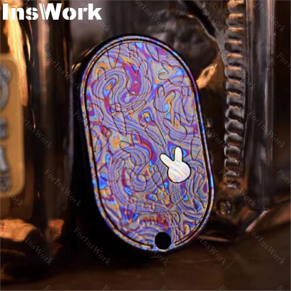 MOT VIP Groove Mokume Timascus Zircuti Push Slider Metal Slider Fidget Toys For Desk Anti Stress Toy