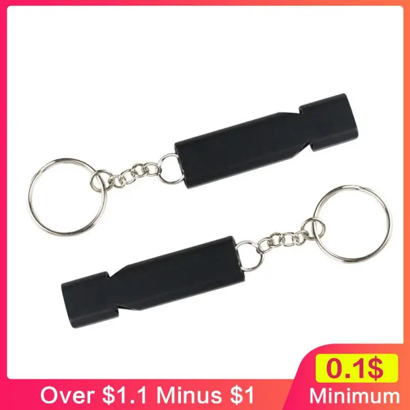 

Portable Whistle Keychain Whistle Multifunctional Survival Whistle Stainless Steel Emergency Whistle With A Keychain