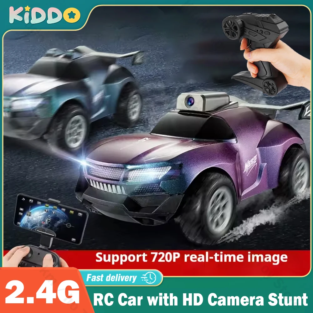 

RC Car HD Camera FPV WIFI Machine Light Remote Control Stunt 2.4G Electric Car Drift Radio Control Climbing Toys Christmas Gifts