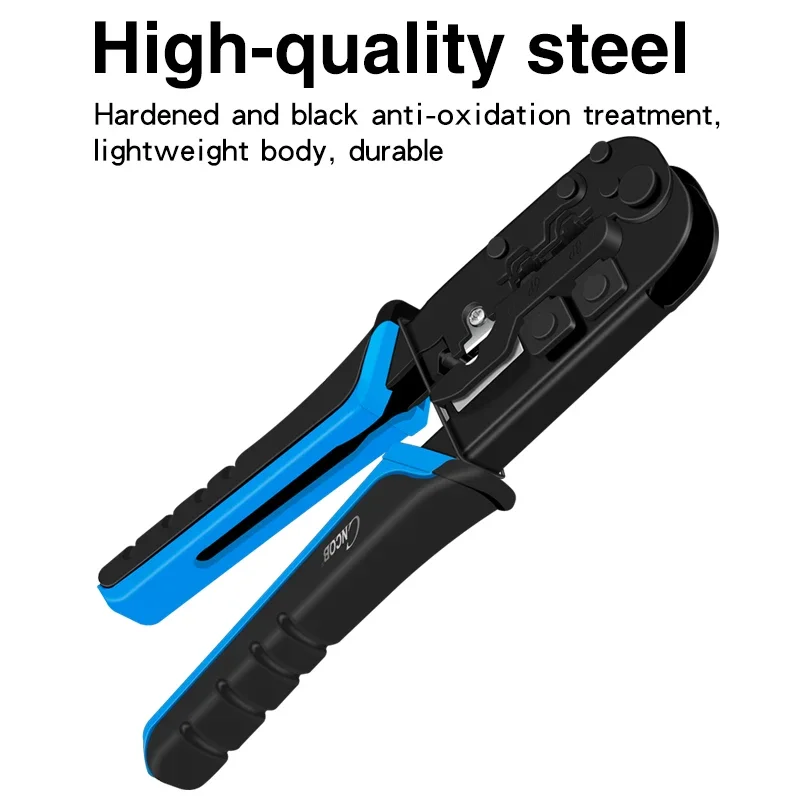 CNCOB Cable Crimper, herramienta de engarzado de conector Ethernet RJ45, alicates de red de conector de Cable 8P, herramientas de Cable de teléfono 6P/4P