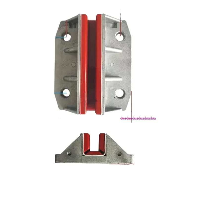 Elevator pair weight guide shoe lining 5500/3300/5200 sliding aluminum guide shoe 140/100 * 10/16