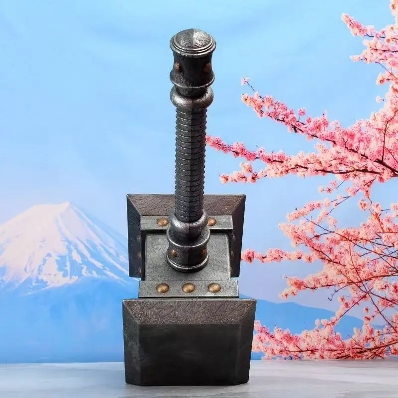 52cm Anime Figurine Avengers: Thor'S Hammer Model Peripheral Hammer Ornament Figurine Factory Toy Statue Birthday Gift For Fans