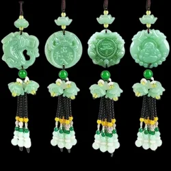 Chinese Culture Car Pendant Double-sided Safe Car Accessories Interior Adorns Car Hanging Creative Decorative Jewelry Supplies