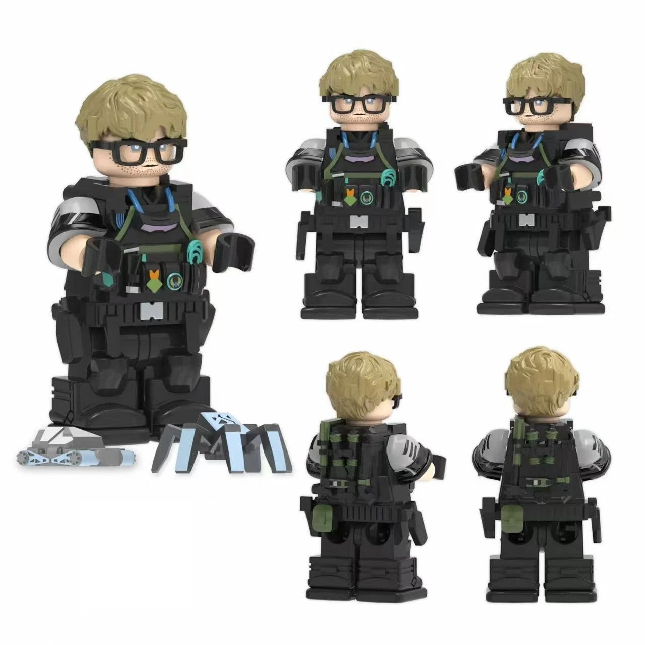 Delta Force Roy Smee Echo Claire Ann Byers Peripheral PVC Model Assembling Building Blocks Statue Desktop Decoration Gift Toys