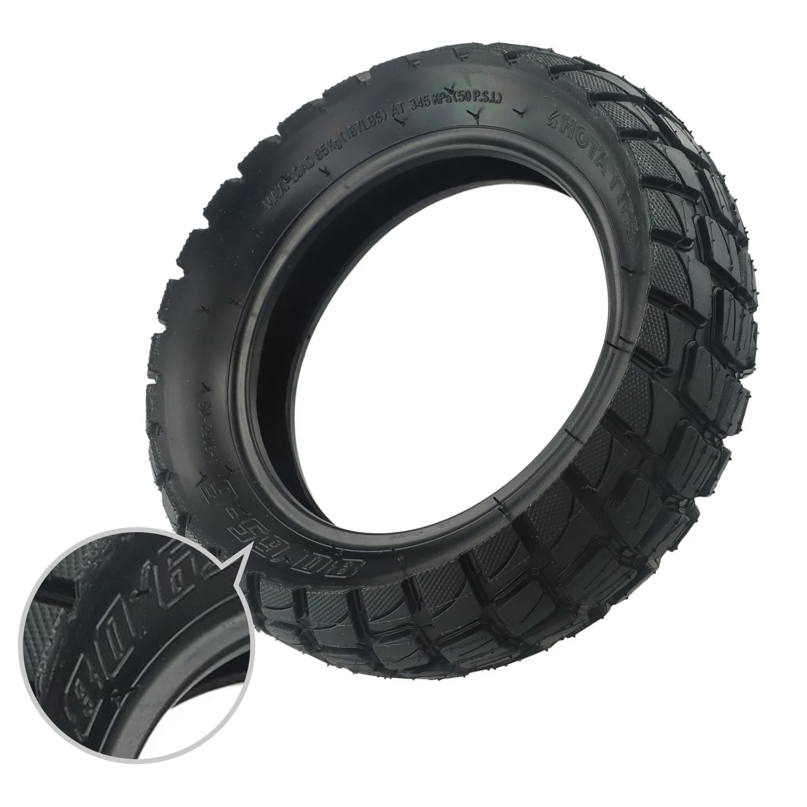 Kits Off-road Tyre 10 Inch Replacement 10x Electric Scooter Rubber 255x80 Thickened 80/65-6 Tires Useful Black