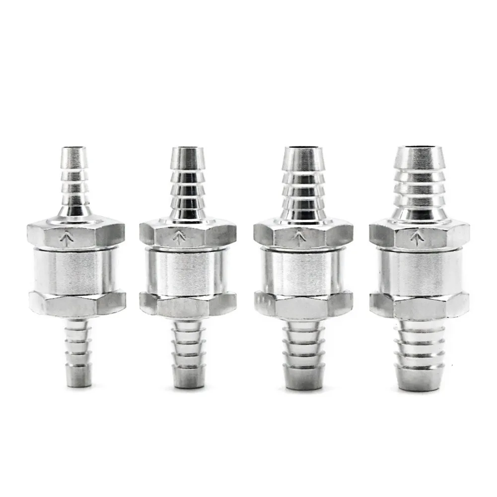 6mm 8mm 10mm 12mm Fuel Non Return Check Valve Aluminium Alloy Petrol Fuel Line Way Fuel Non Return Check Valve Accessories