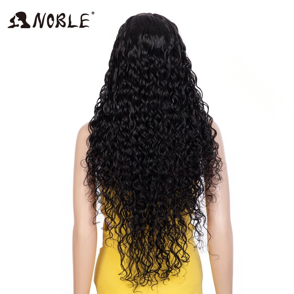 Edle synthetische Lace-Front-Perücke, 30 Zoll lange, lockige Haarperücke, Lace-Front-Afro-Perücke mit krausen Locken für Damen, Lace-Front-Perücke – Detail 3