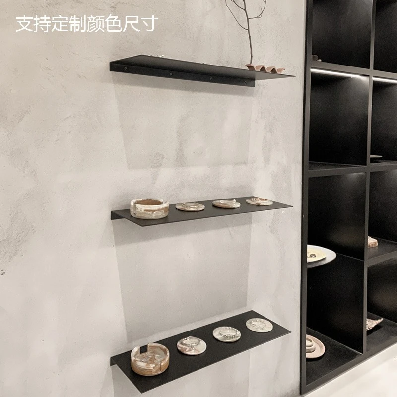 Jiumeng metal wall shelf laminated baffle wall decoration display shelf living room wall hanging bookshelf