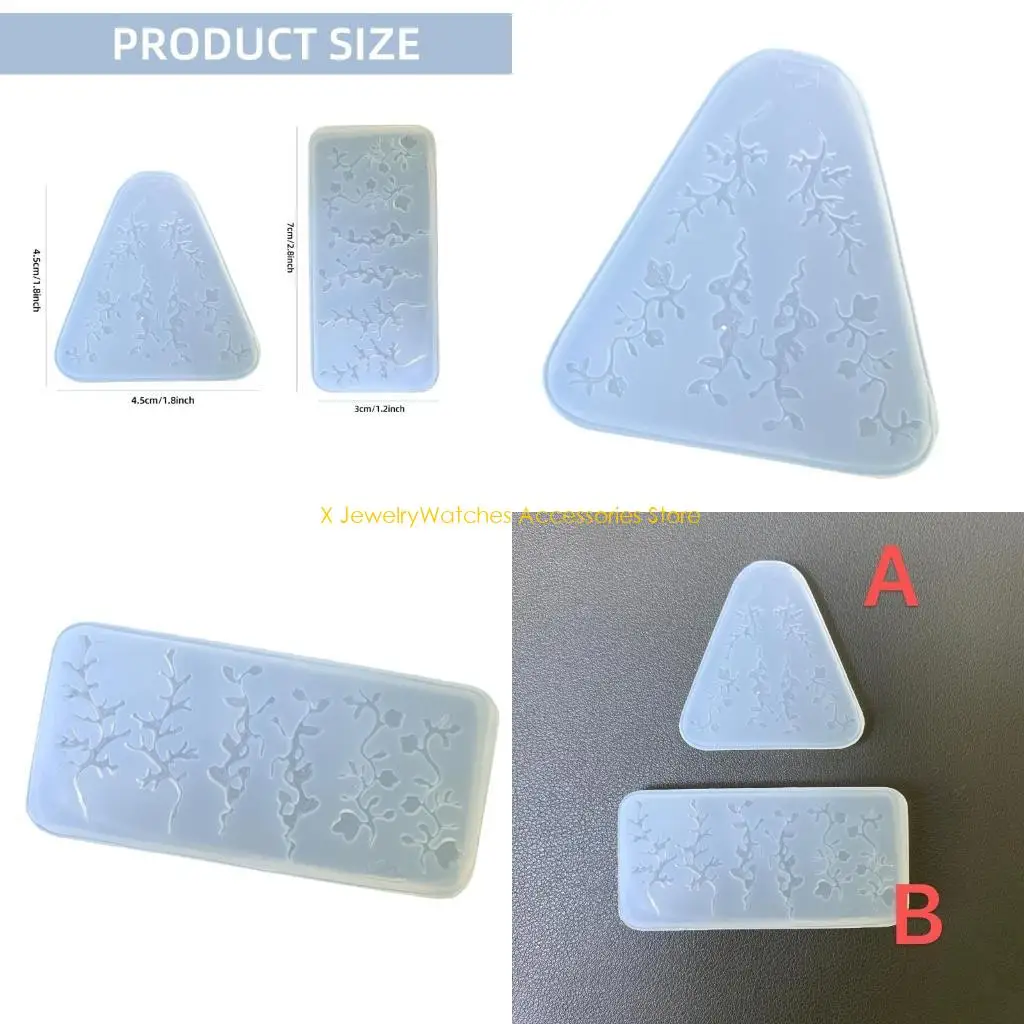 

31KD Silicone Vine Mold Art Moulds Art Template Moulds Silicone Texture for Beauticians and Art Learners