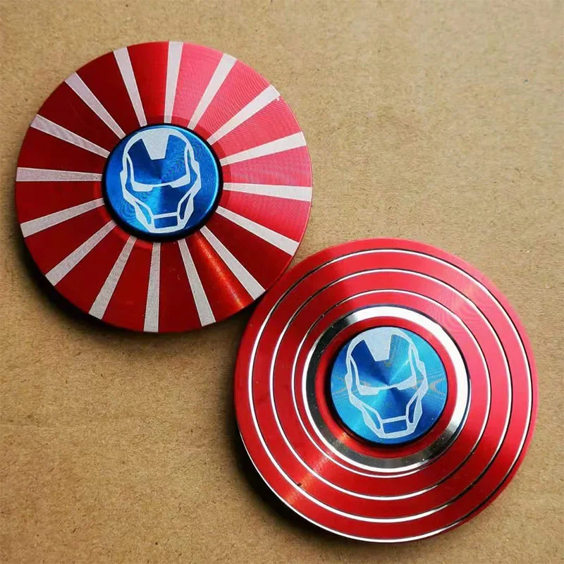 Metal Fidget Spinner Superhero Fast Bearing Finger Hand Spinner gyro EDC ADHD Rotation Anti Stress Aluminum alloy