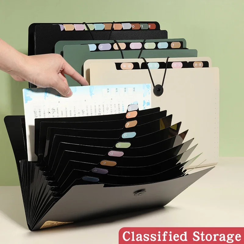 

5/8/13 Layers A4 File Folder Storage Bag Test Paper Desktop Tool School Stationery Office Supplies