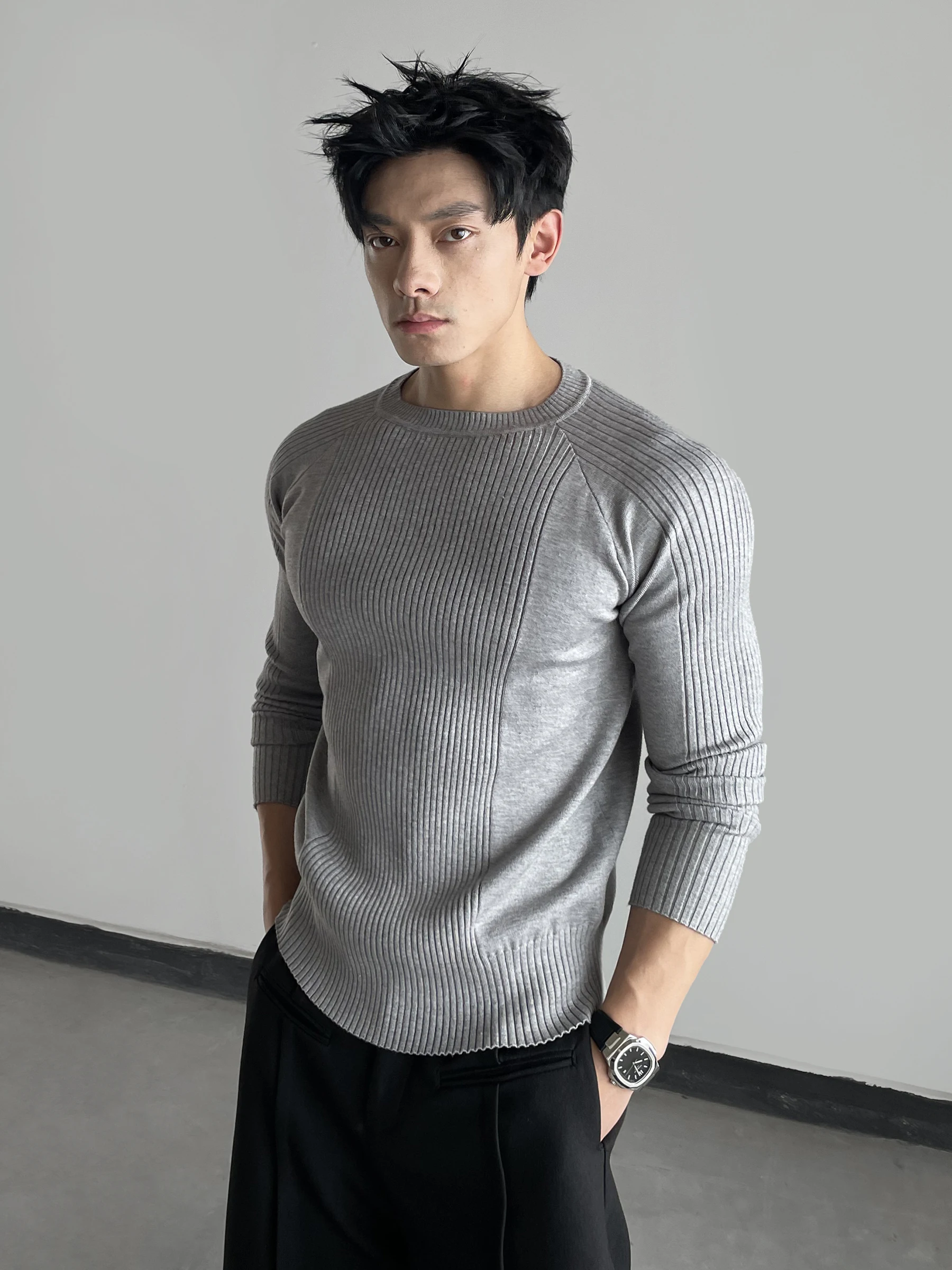 

Мужской длинный свитер Day Ny: фактурный, повседневный, для фитнеса и отдыха, теплый базовый слой, молодежный тренд, зима