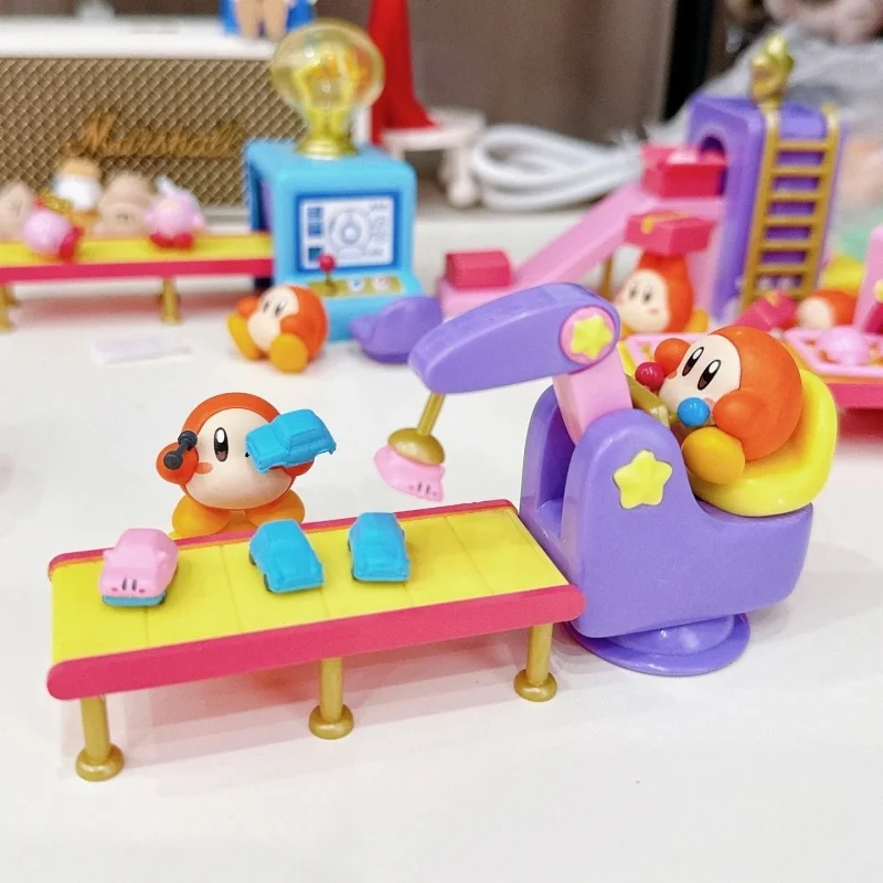 Figurki Re-Ment Waddle Dee's Toy Factory Kirby Blind Box Miniatura Scena Cukierkowa Zabawka Rement Kolekcja Ozdób Prezent dla Dzieci